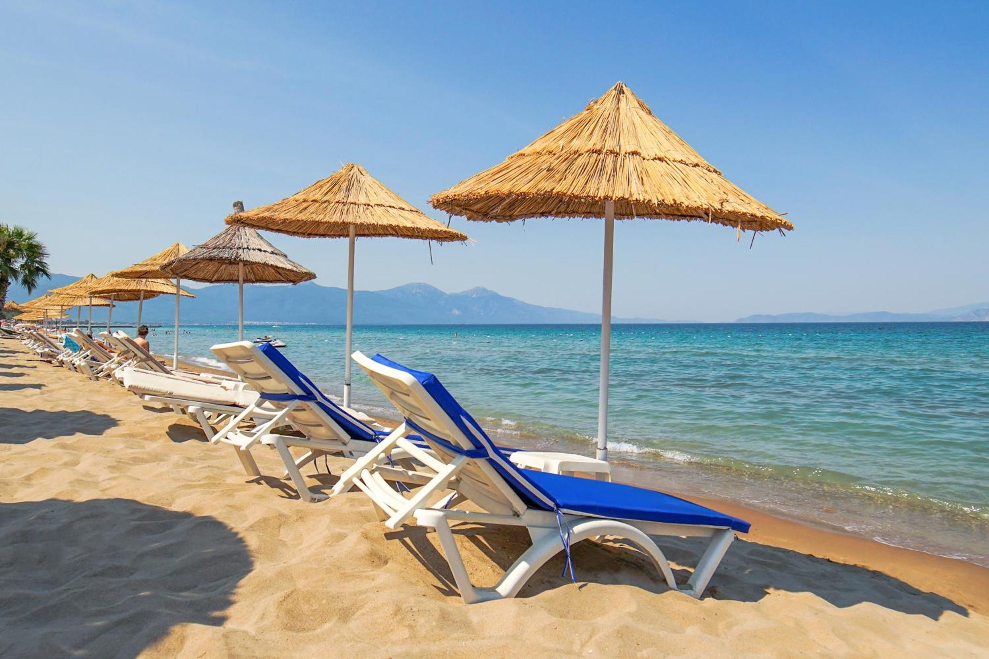 Risus Beach Resort Hotel Kusadası Exterior foto
